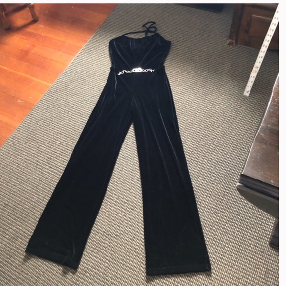 Vintage black velvet jumper - Picture 4 of 8